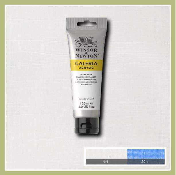 Akrylfärg Galeria 120ml Mixing White 415
