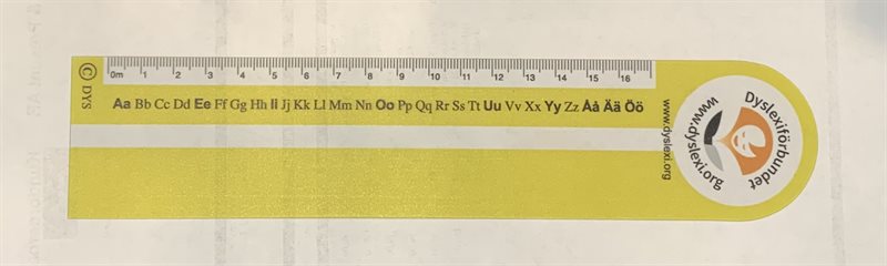 Läslinjal Dyslexiförbundet