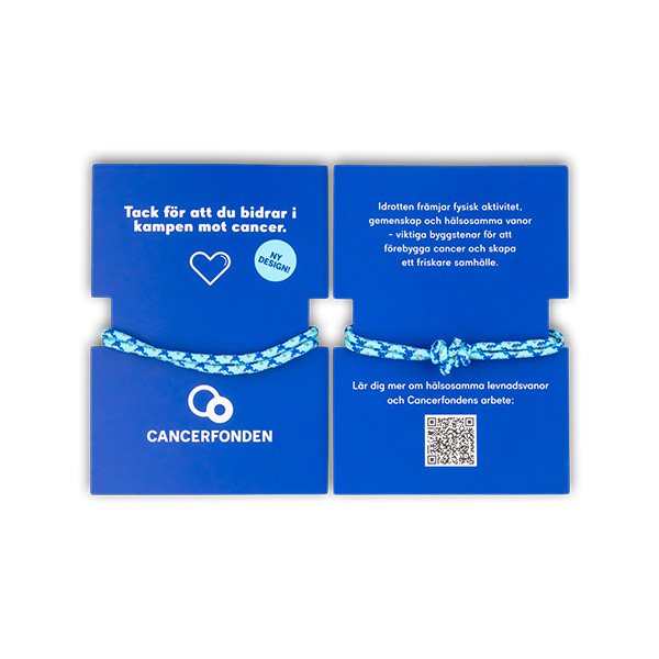 Armband Cancerfonden | Ljusblått 2026