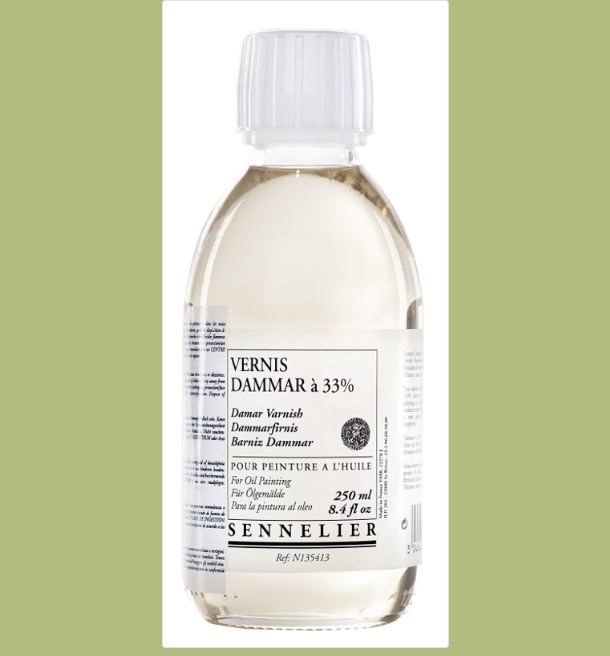 Dammarlösning Oljemedium Sennelier Varnish 250ml