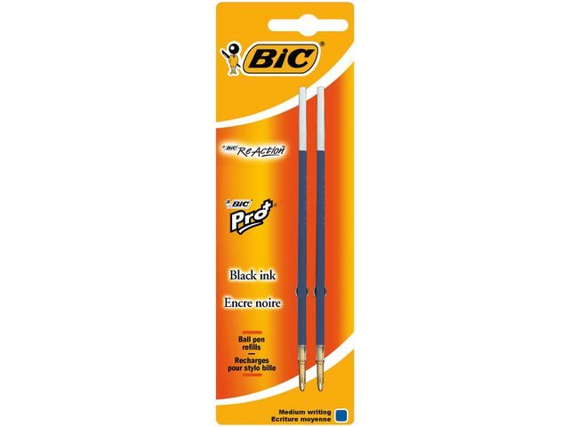 Refill bic blå kula medium 2-pack