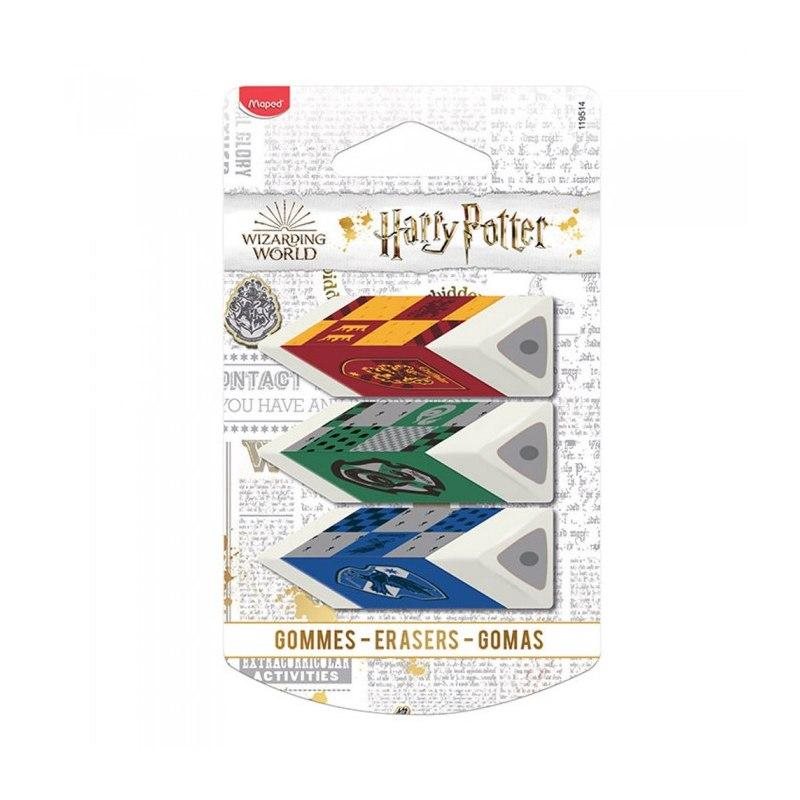 Harry Potter Pyramid Eraser x3
