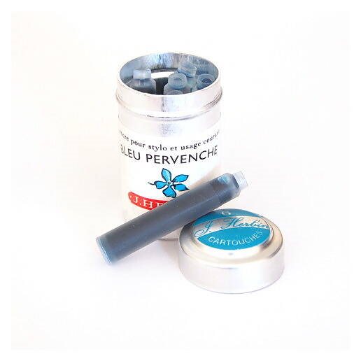 Bläckpatroner Herbin Bleu Pervenche 6-pack
