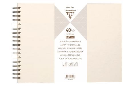 Scrapbook Album Clairefontaine Cream 32x24cm