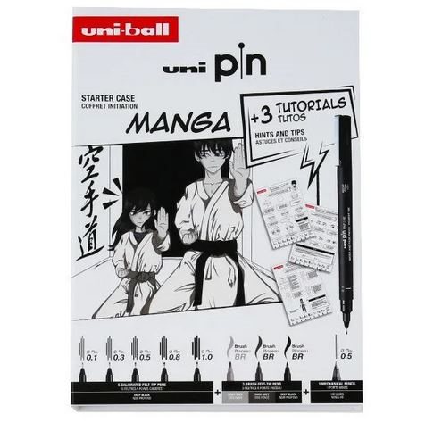 Uni Pin Manga Collection Box - Presentförpackning med övningar