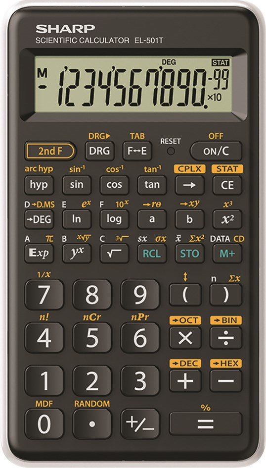 Teknisk Räknare SHARP EL-501TBWH