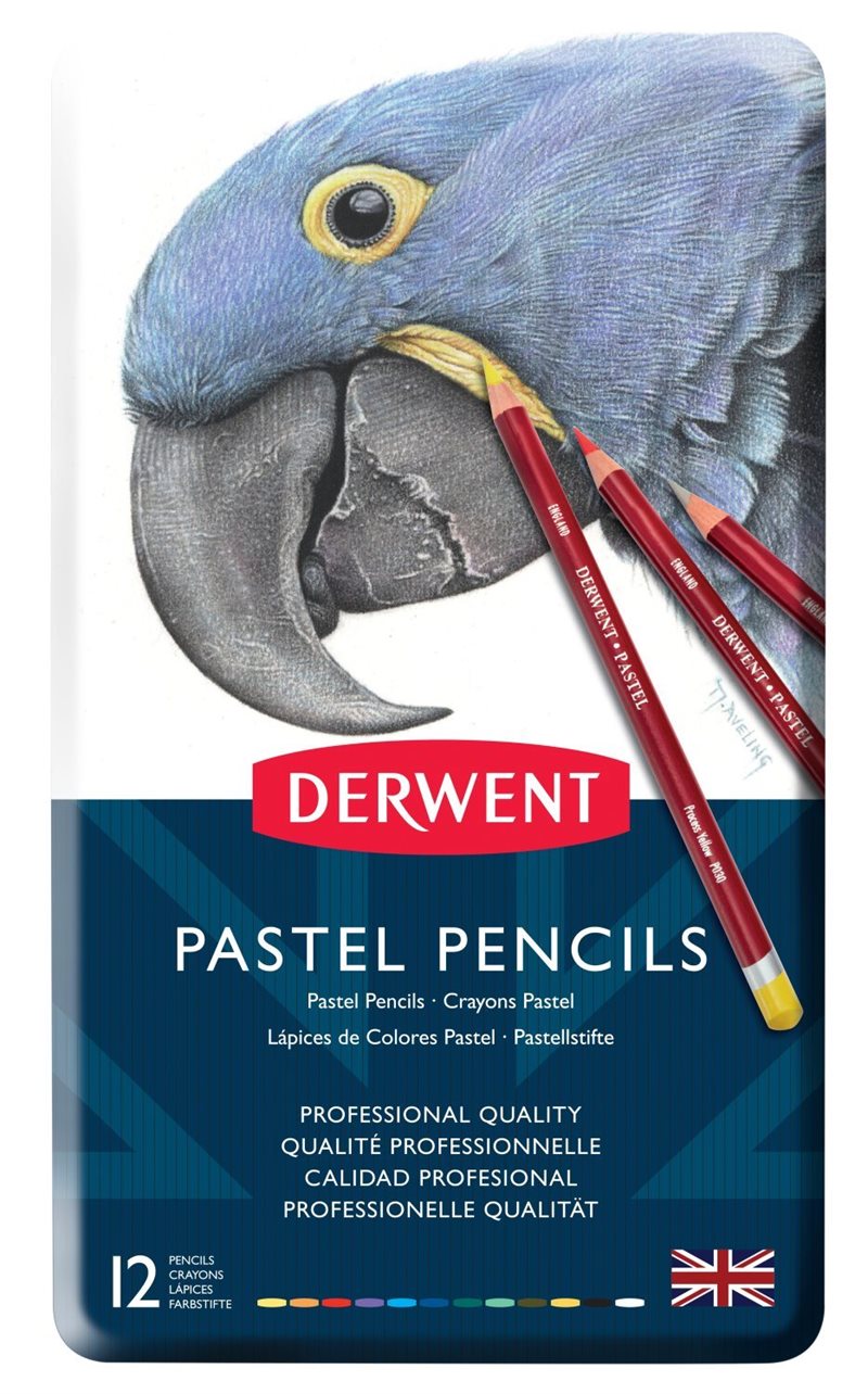 Pastell pennor 12 ask PRO Derwent