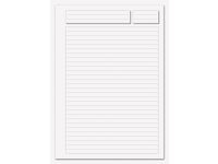 Konferensblock A4 70g 10 blad linjerat
