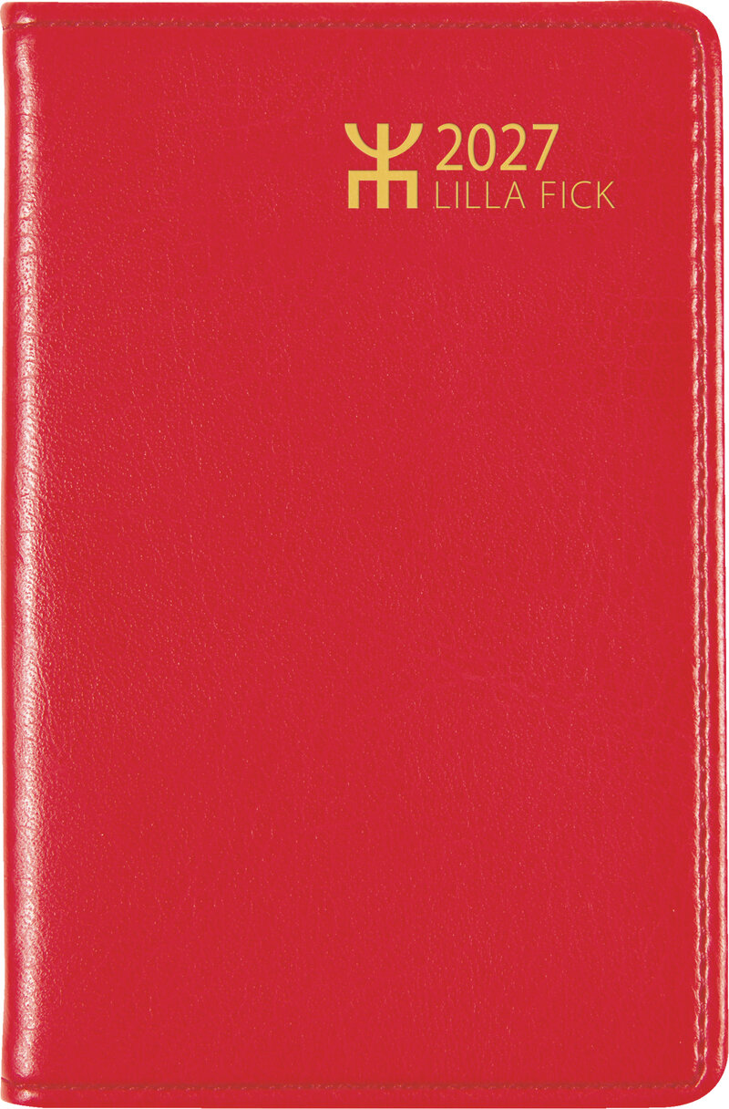 Fickkalender - Lilla Fick Röd Plast FSC