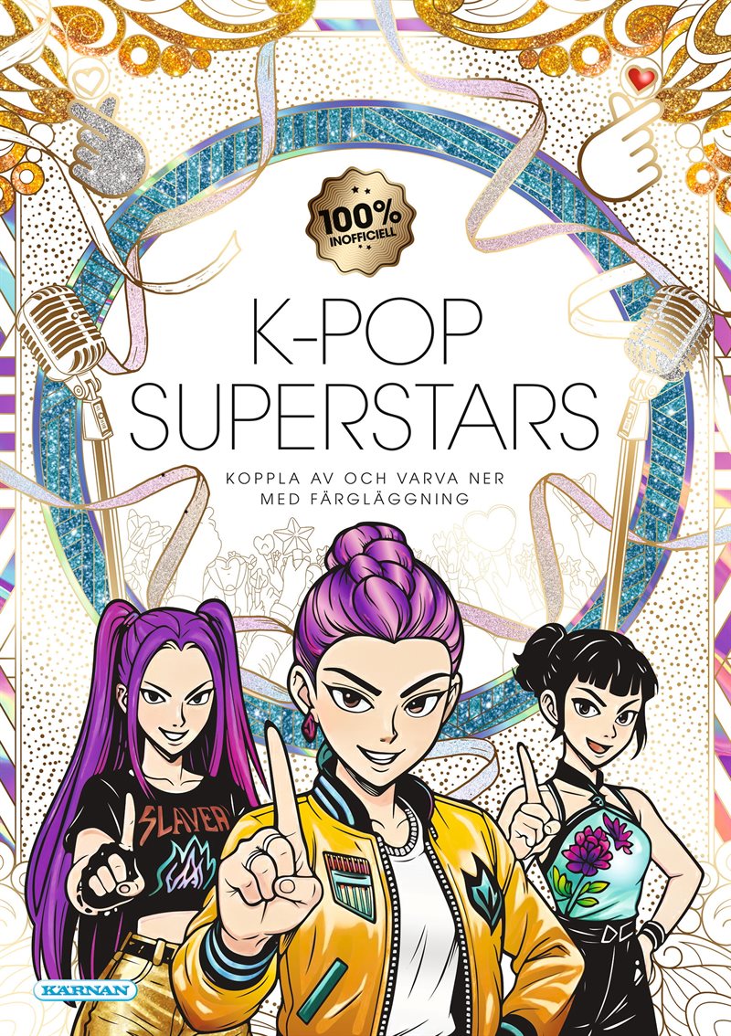 Målarbok K-pop superstars