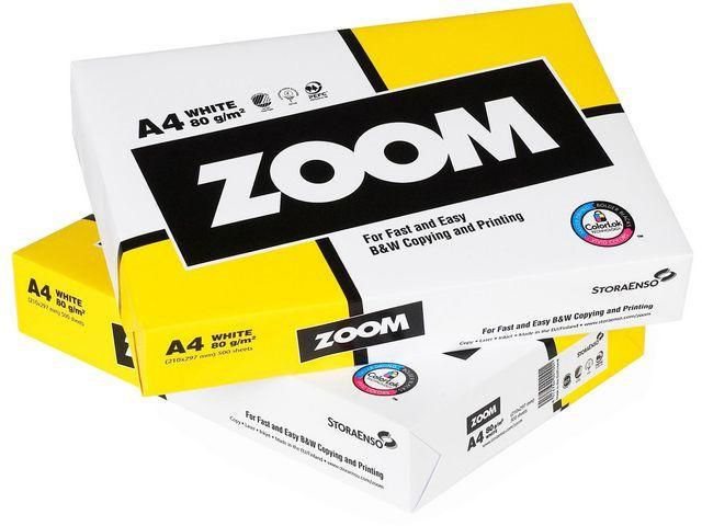 Kopieringspapper Zoom 80gr hålat