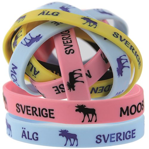 Silikonarmband Älg Sweden