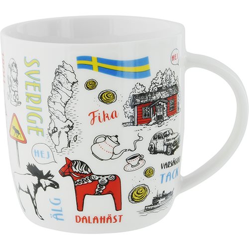 Mugg Sverigeteckningar 37cl