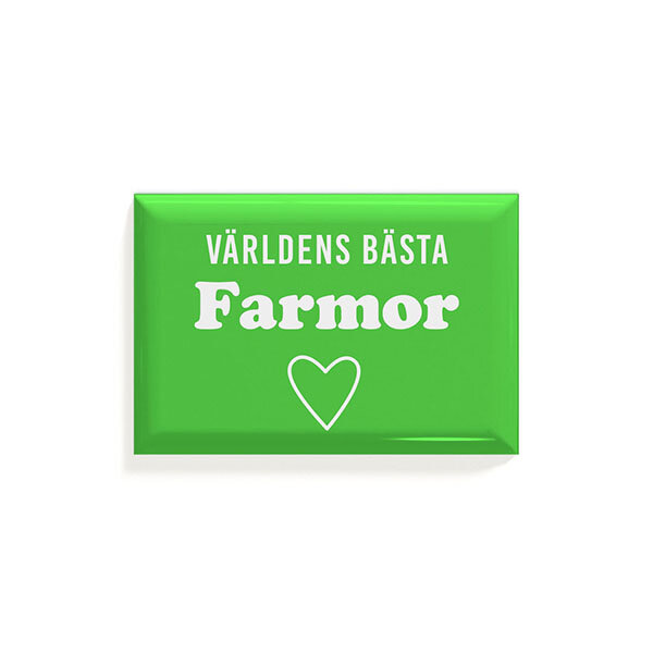 Magnet Bästa farmor 78x53mm