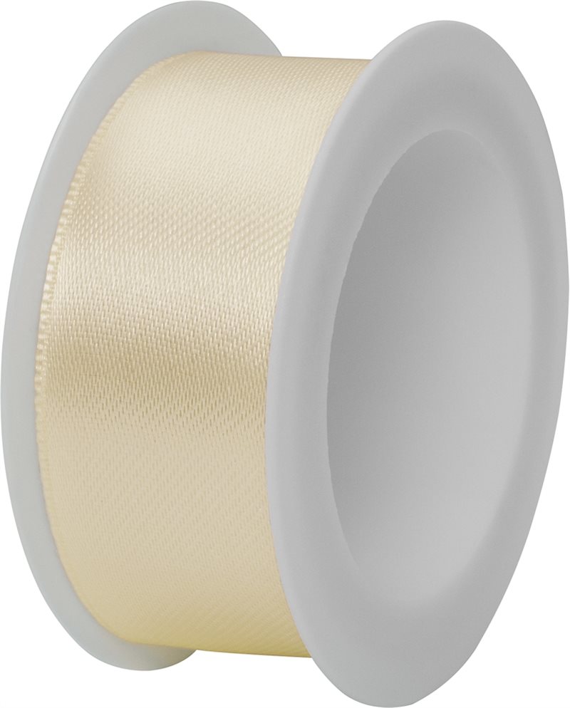 Sidenband 25mm Ljus Beige 