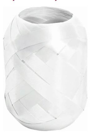 Ballong/Presentsnöre Stewo Polyband Vit
