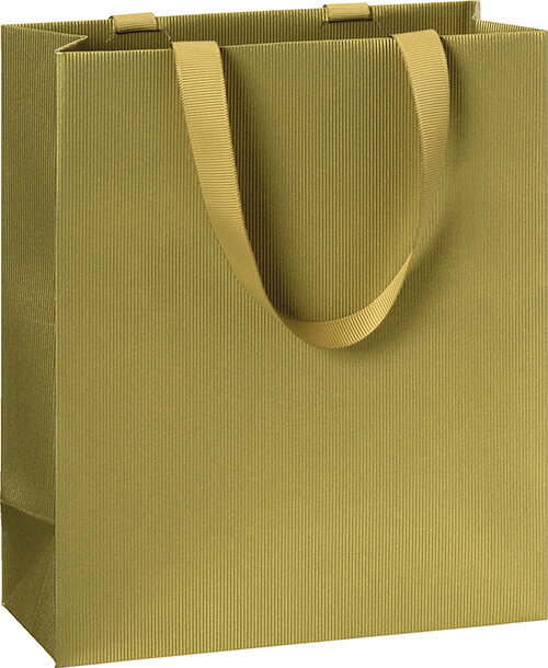 Presentpåse 18x8x21 cm Guld