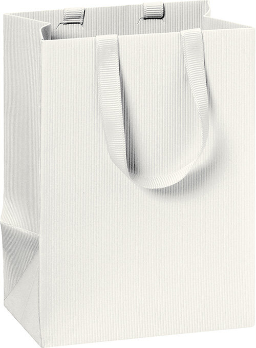 Presentpåse 10x8x14 cm Ljus beige