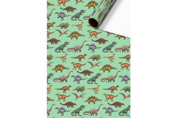 Presentpapper 0.7x2m Saurus Green FSC