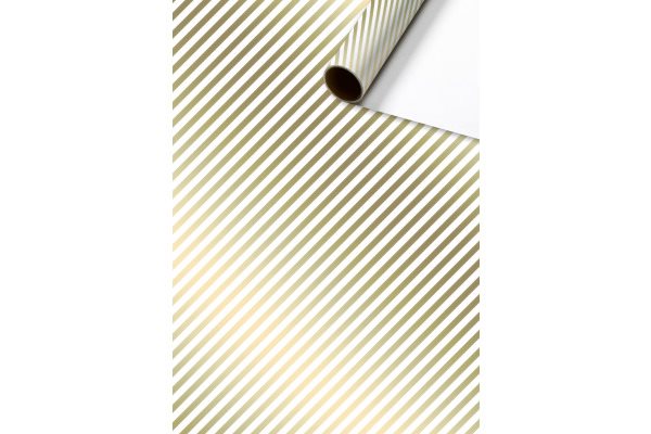 Presentpapper Guld Randigt