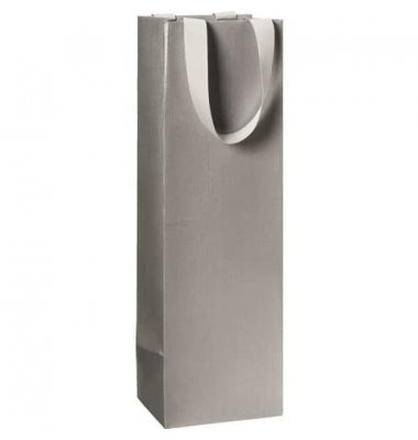Presentpåse 11x10,5x36cm Silver