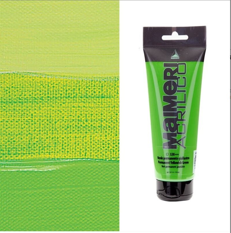 Akrylfärg Permanent Yellowish Green 75 ml Nr 320 | Maimeri Acriloco