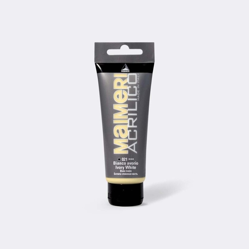 Akrylfärg Maimeri Acrilico 75ml 021 Ivory White