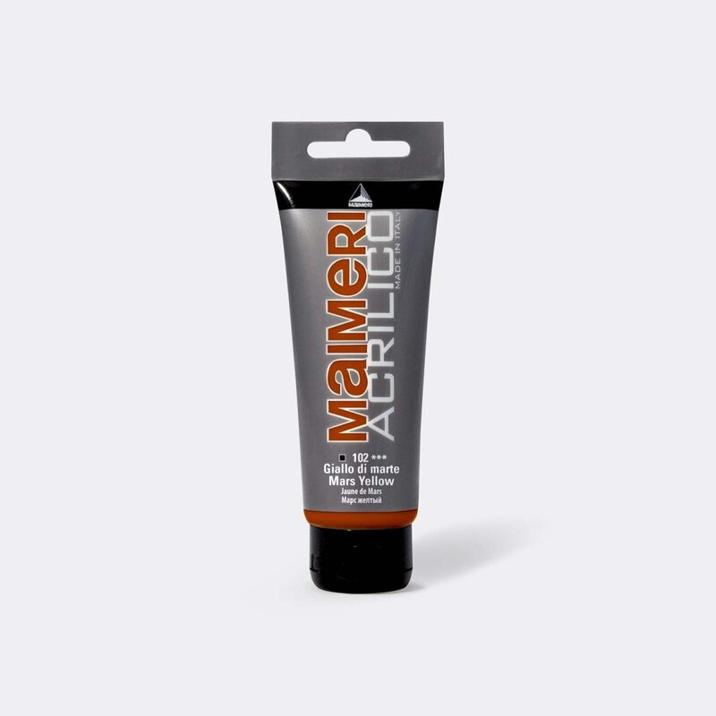 Akrylfärg Maimeri Acrilico - Färg Mars Gul - Nr 102