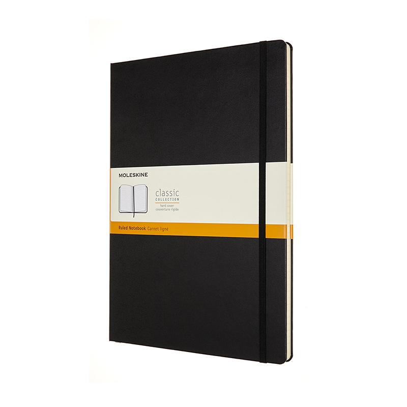 Anteckningsbok Moleskine Classic Hard Linjerad A4 Svart