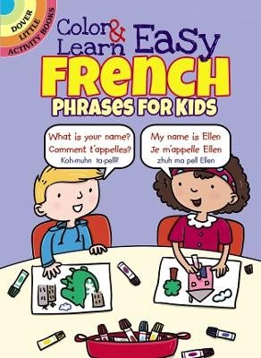 Color & learn easy french phrases for kids