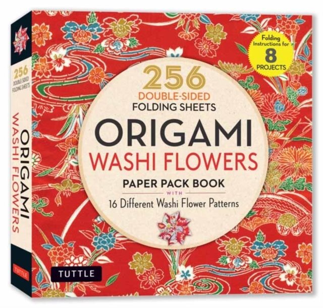 Origami Washi Flowers Paper Pack Book