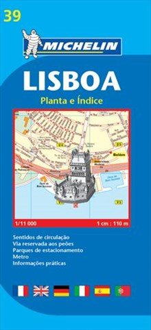 Lissabon Michelin 39 stadskarta : 1:11000