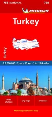 Karta Turiket Michelin 758 karta : 1:1000000