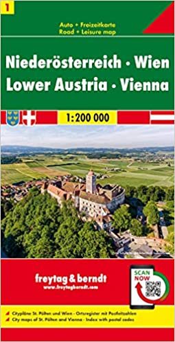 Lower Austria - Vienna Road Map 1:200 000
