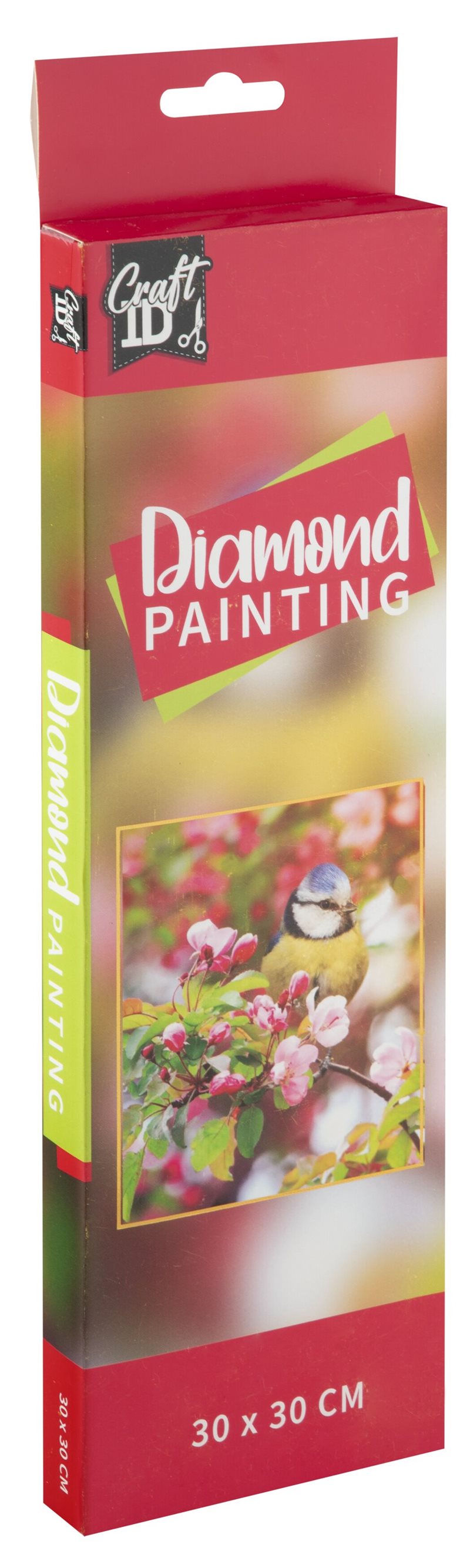 Diamond painting : Fågel, 30 x 30 cm