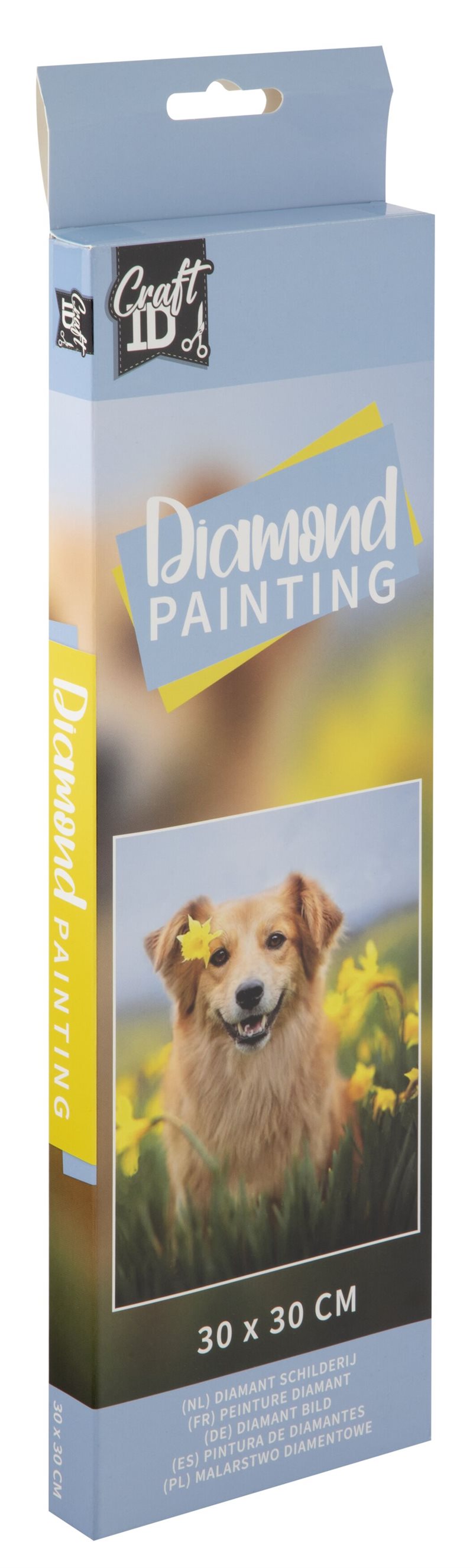 Diamond painting : Hund, 30 x 30 cm