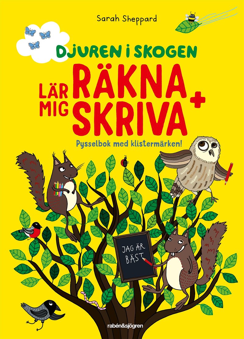 Djuren i skogen lär mig räkna + skriva