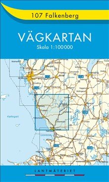 107 Falkenberg vägkartan : 1:100000