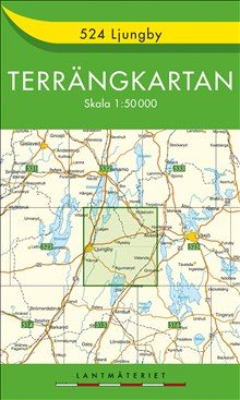 524 Ljungby Terrängkartan : 1:50000
