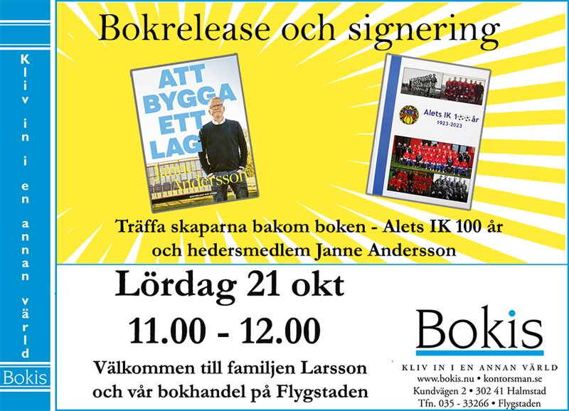 Bokrelease Janne ANdersson