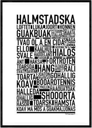 Wallstars Poster Halmstadska Plansch 