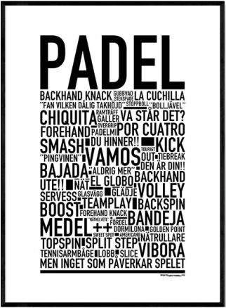 Wallstars Poster Padel Plansch 