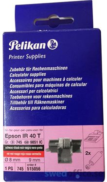 Färgband PELIKAN 515056 sv/rö IR40T2/FP
