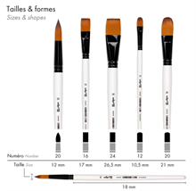 Penselset Darwi for you Akryl Thick 5-pack