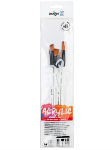 Penselset Darwi for you Akryl Medium 2 5-pack