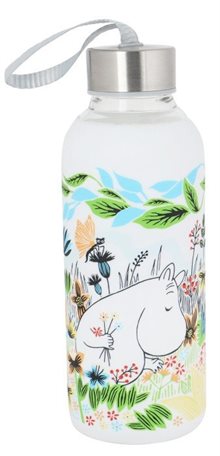 Mumin På Ängen Vattenflaska Glas