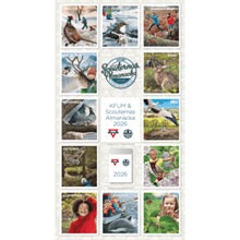 Väggkalender 2026 KFUM & Scouternas almanacka - Beställ på Bokis.se idag!