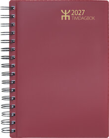 Agenda - Timdagbok Bordeaux Wire-O FSC