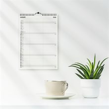 Familjekalender 2026 Black and white 2 kolumner