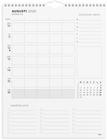 Familjekalender 2026 Familjens veckoplanering